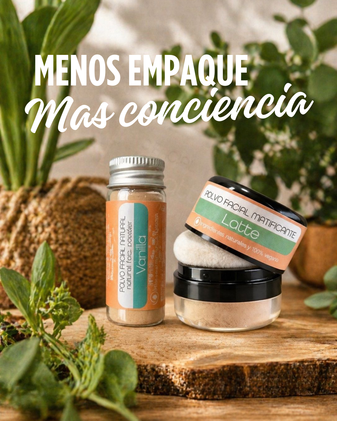 Recarga Ecologica Polvo Facial Matificante Vainilla - Piel Clara