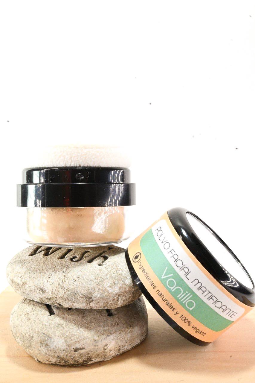 Polvo Facial Matificante Vainilla - Piel Clara