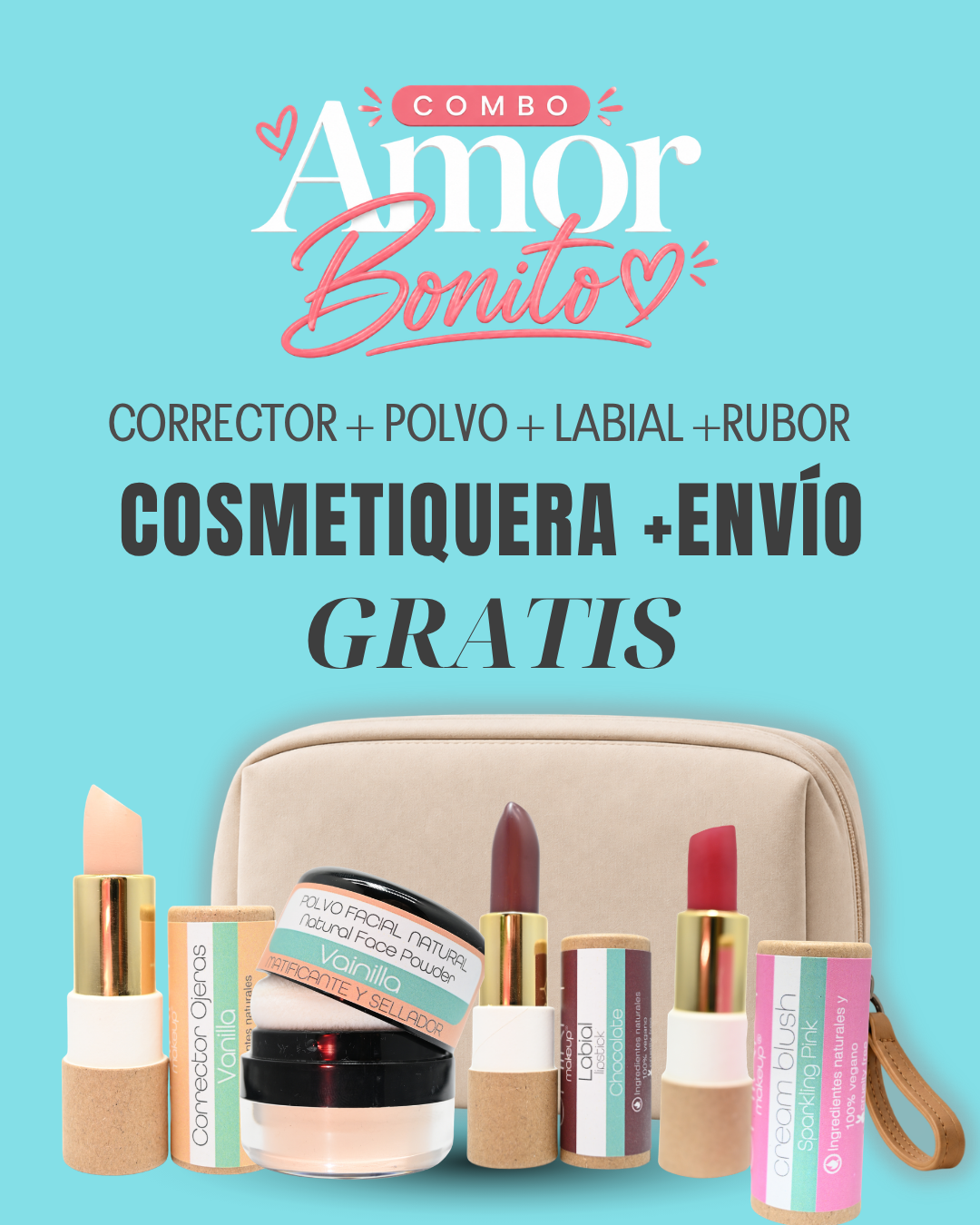 PROMOCION MAQUILLAJE - COMBO AMOR BONITO